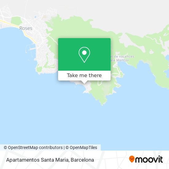 Apartamentos Santa Maria map