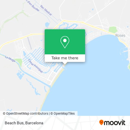 Beach Bus map