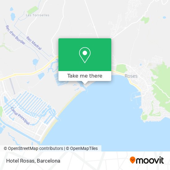 Hotel Rosas map