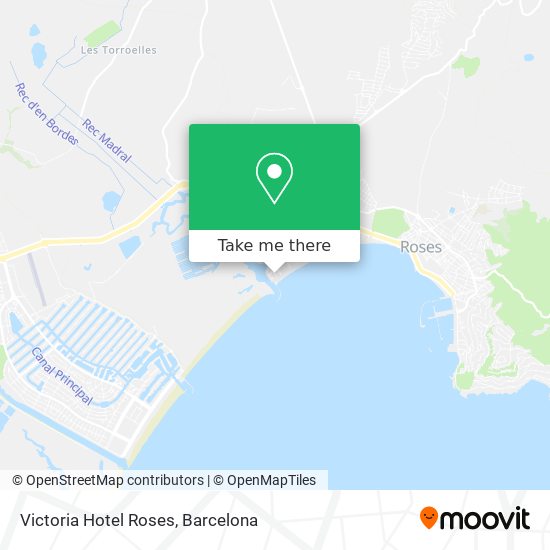 Victoria Hotel Roses map