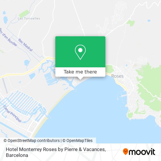 Hotel Monterrey Roses by Pierre & Vacances map