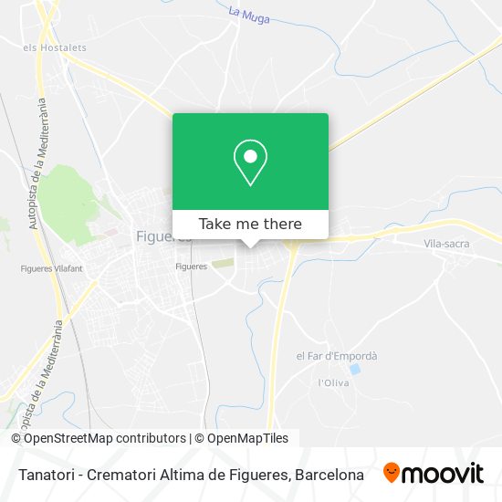Tanatori - Crematori Altima de Figueres map