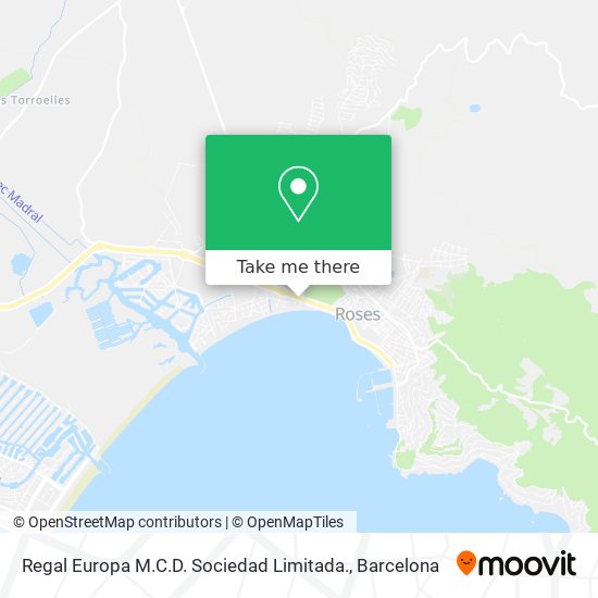 Regal Europa M.C.D. Sociedad Limitada. map