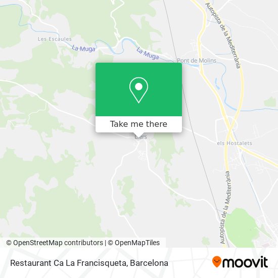 Restaurant Ca La Francisqueta map
