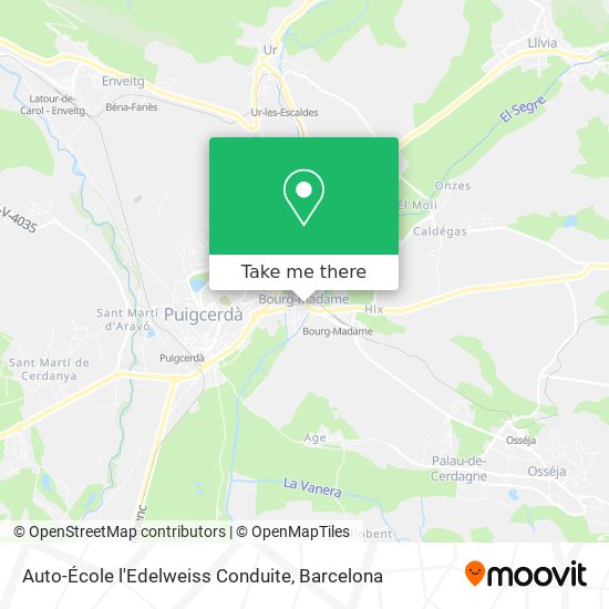 Auto-École l'Edelweiss Conduite map