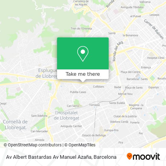 Av Albert Bastardas Av Manuel Azaña map