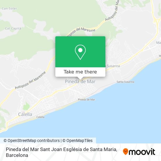 Pineda del Mar Sant Joan Església de Santa Maria map