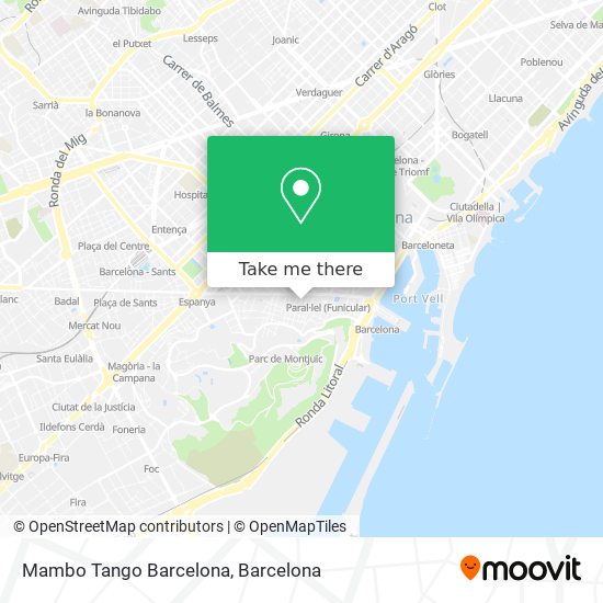 Mambo Tango Barcelona map