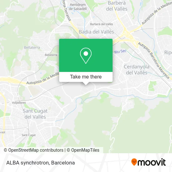 ALBA synchrotron map