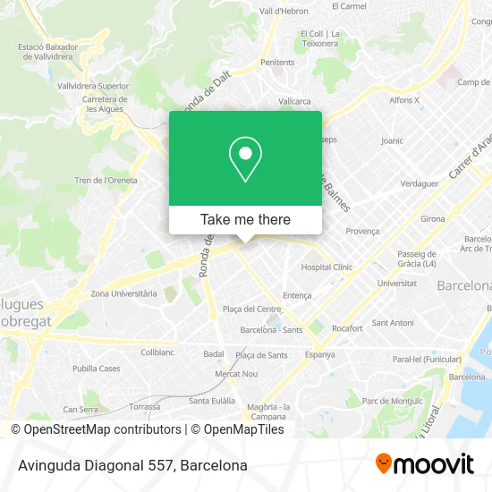 Avinguda Diagonal 557 map