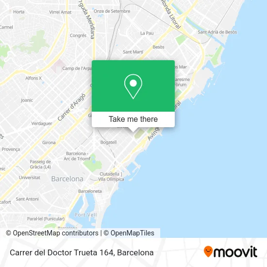 Carrer del Doctor Trueta 164 map