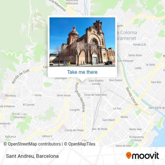 Sant Andreu map
