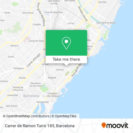 Carrer de Ramon Turró 185 map