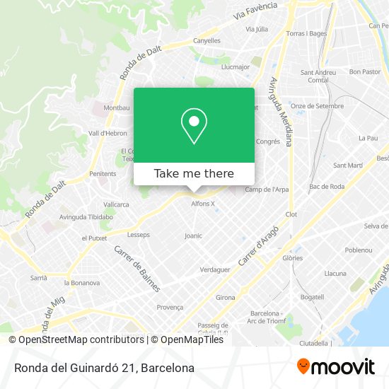 Ronda del Guinardó 21 map