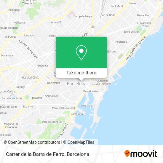 Carrer de la Barra de Ferro map