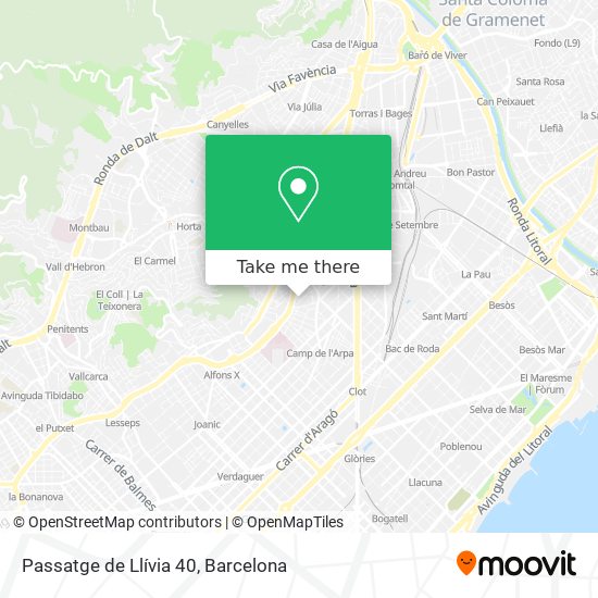 Passatge de Llívia 40 map