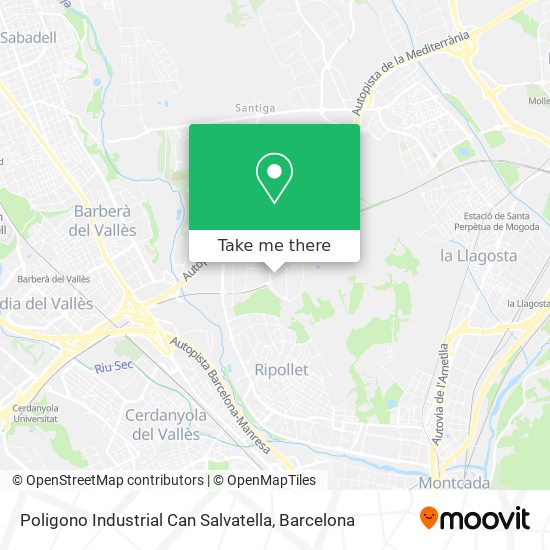 Poligono Industrial Can Salvatella map