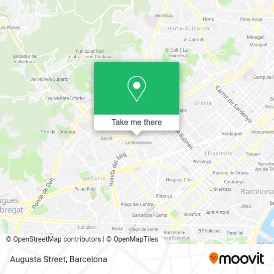 Via Augusta map