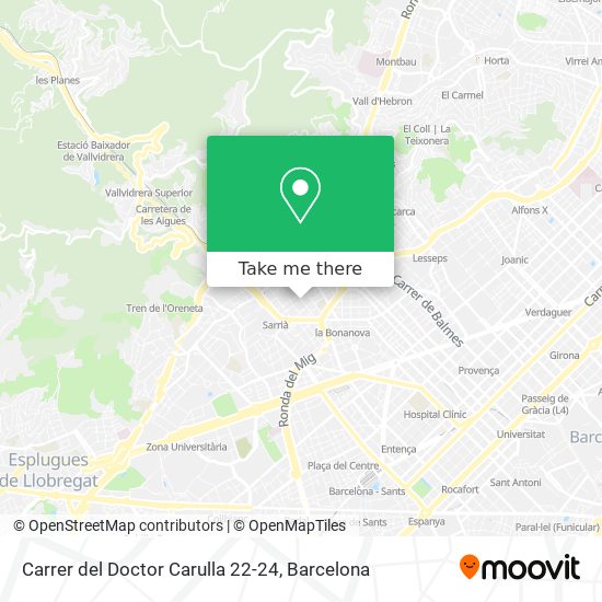 Carrer del Doctor Carulla 22-24 map