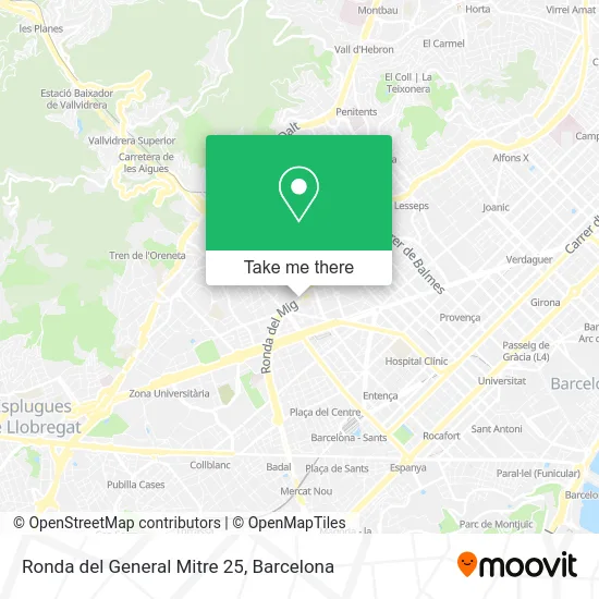 Ronda del General Mitre 25 map