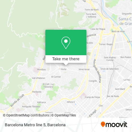 Barcelona Metro line 5 map