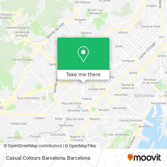 Casual Colours Barcelona map