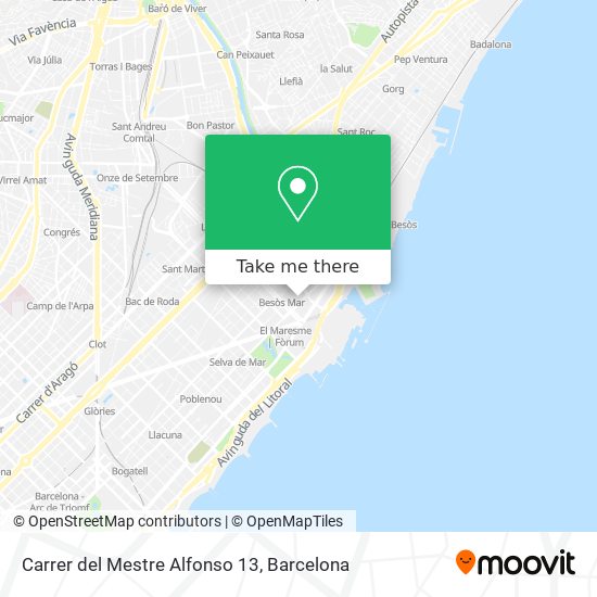 Carrer del Mestre Alfonso 13 map