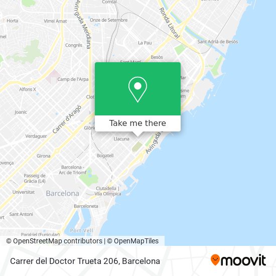 Carrer del Doctor Trueta 206 map