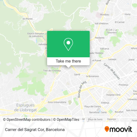 Carrer del Sagrat Cor map