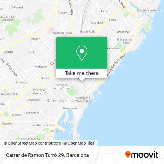 Carrer de Ramon Turró 29 map