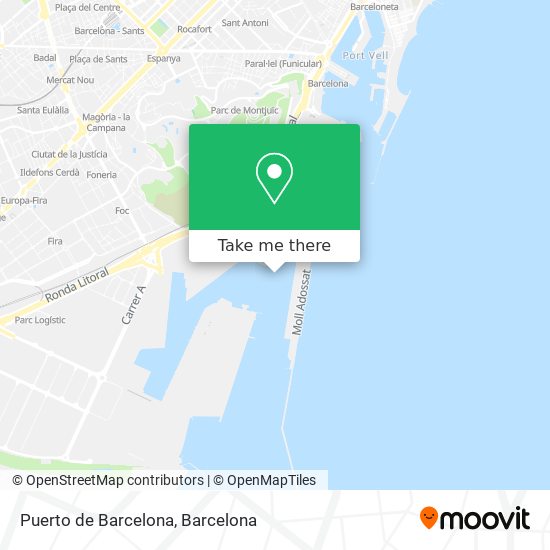 Puerto de Barcelona map