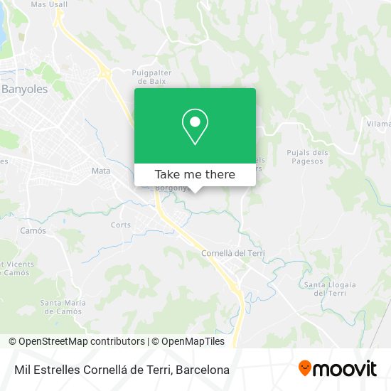 Mil Estrelles Cornellá de Terri map