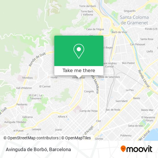 Avinguda de Borbó map