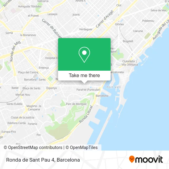 Ronda de Sant Pau 4 map