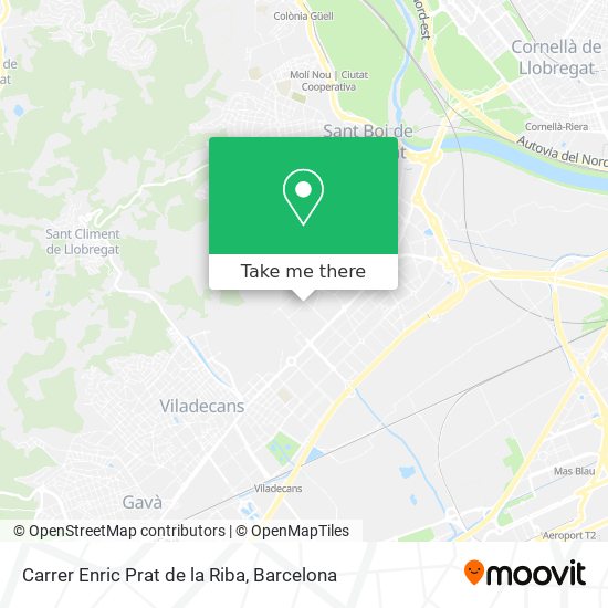 Carrer Enric Prat de la Riba map