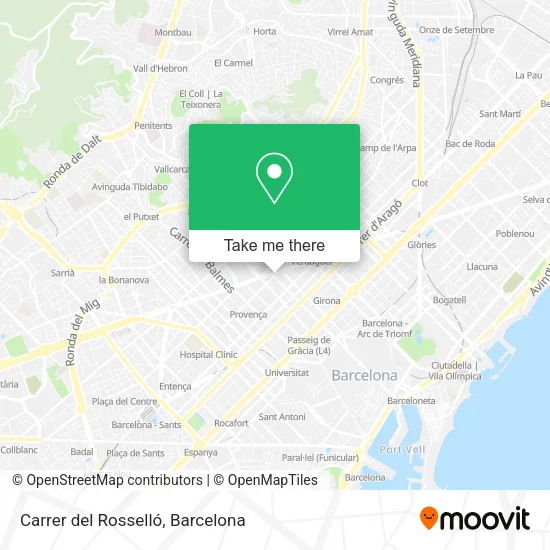 Carrer del Rosselló map