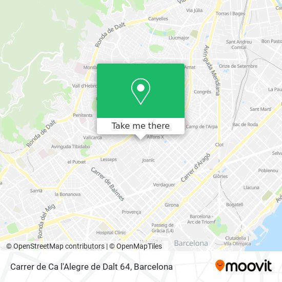 Carrer de Ca l'Alegre de Dalt 64 map