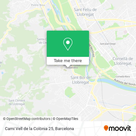 Camí Vell de la Colònia 25 map