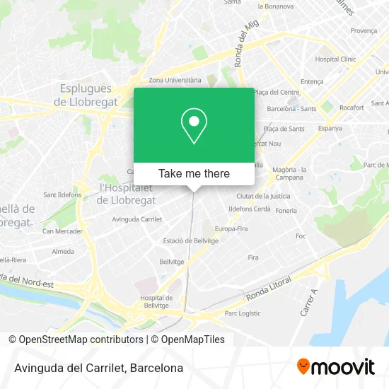 Avinguda del Carrilet map