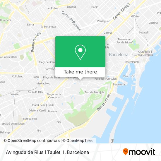 Avinguda de Rius i Taulet 1 map