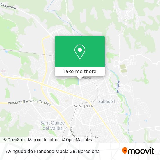 Avinguda de Francesc Macià 38 map
