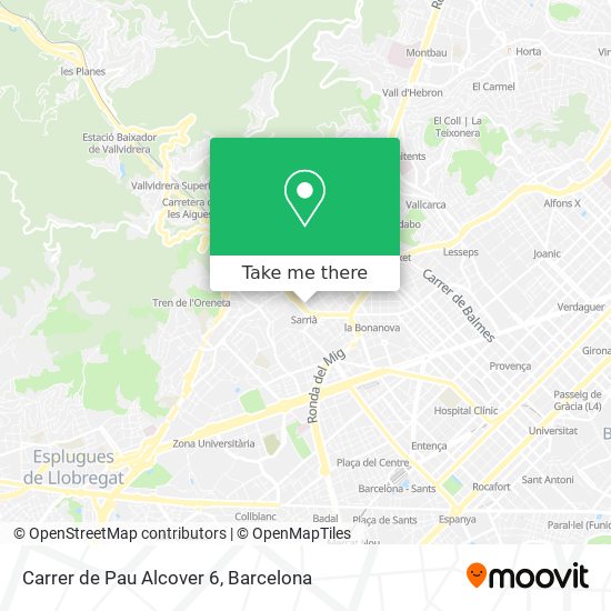 mapa Carrer de Pau Alcover 6