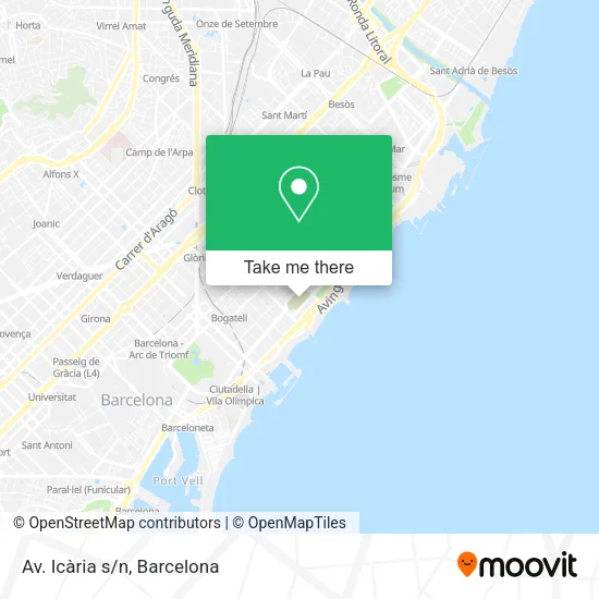 mapa Av. Icària s/n