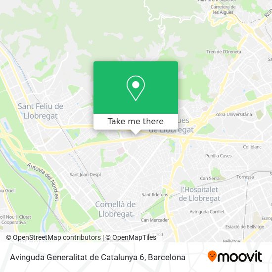 Avinguda Generalitat de Catalunya 6 map