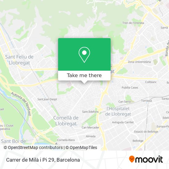 Carrer de Milà i Pi 29 map
