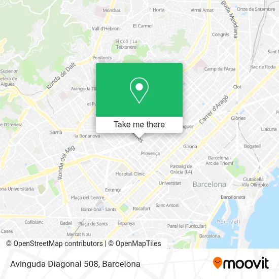 Avinguda Diagonal 508 map