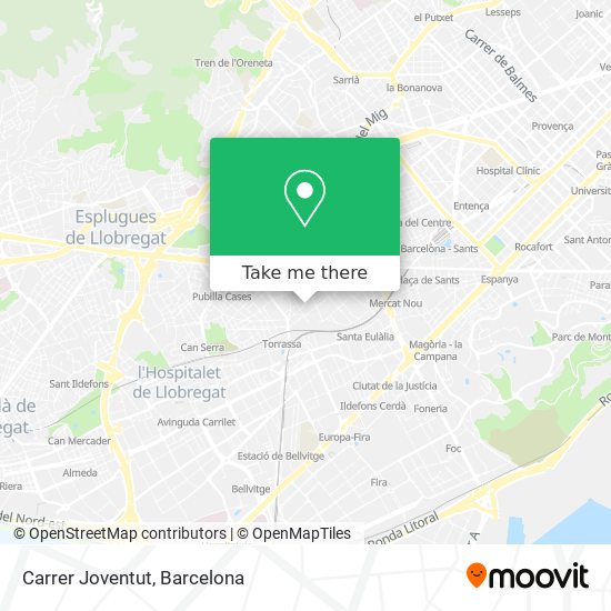 mapa Carrer Joventut