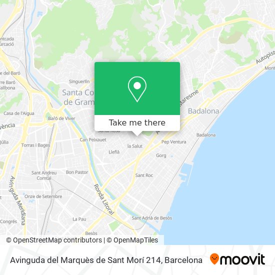 Avinguda del Marquès de Sant Morí 214 map