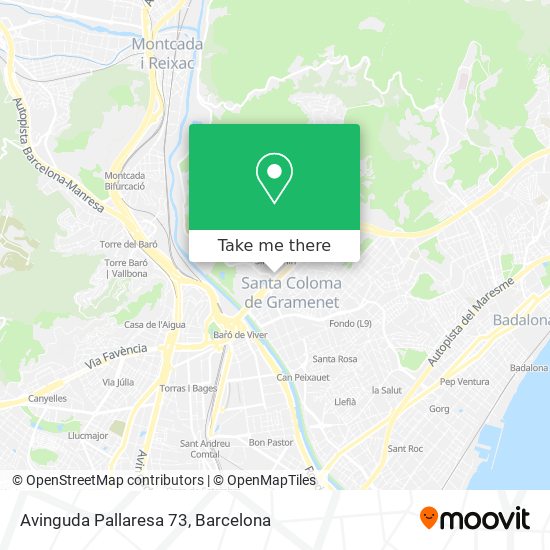 Avinguda Pallaresa 73 map