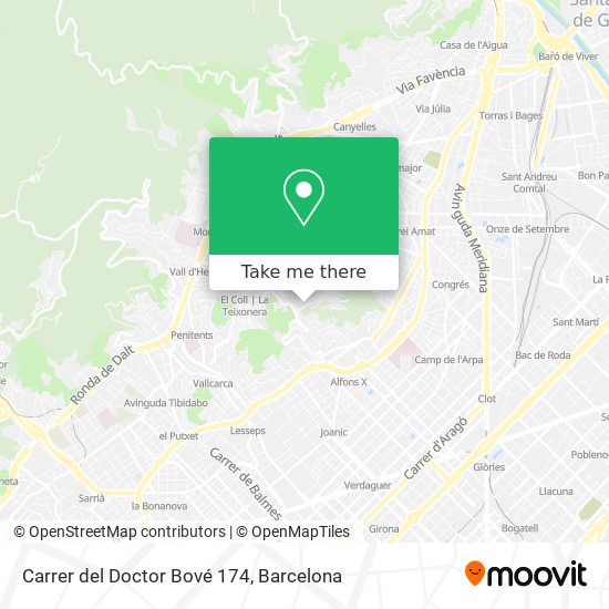 Carrer del Doctor Bové 174 map